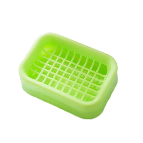 Soap Dish – Green Plastic Soap Holder for Shower, 7.32" x 5.50", Stylish & Durable Design Keeps Soap Dry - Image 1