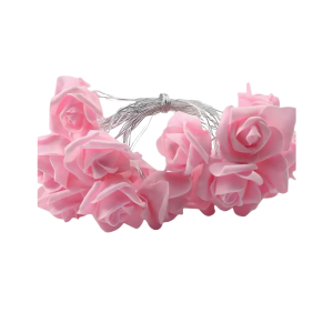 johgee Pink Indoor LED Rose Light – Energy Efficient, Battery Powered, Modern Design