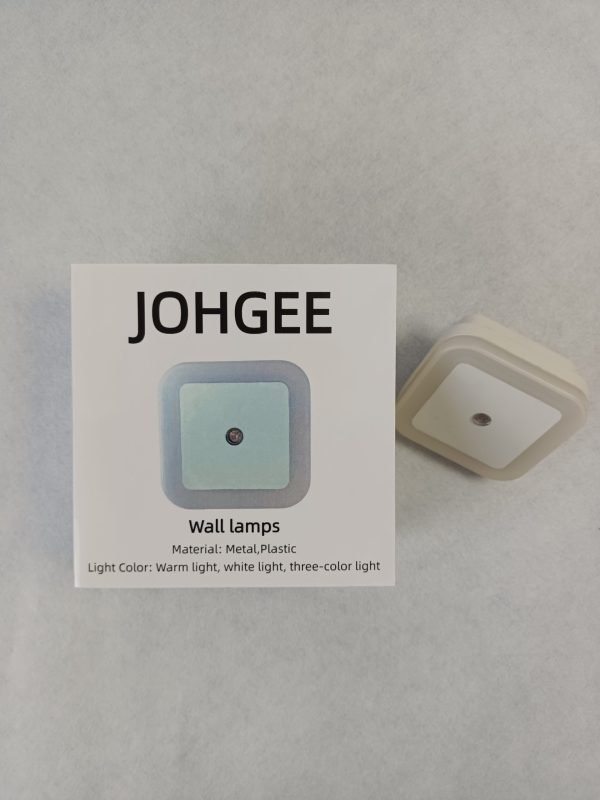 johgee Modern Minimalist Wall Lamp – Metal & Plastic, Warm/White/Three-Color Light, 220V - Image 2