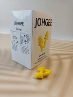 johgee Yellow Silicone Ear Plugs – 29dB NRR, Reusable Noise Cancelling & Soundproof Ear Protection - Image 3