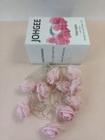 johgee Pink Indoor LED Rose Light – Energy Efficient, Battery Powered, Modern Design - Image 3