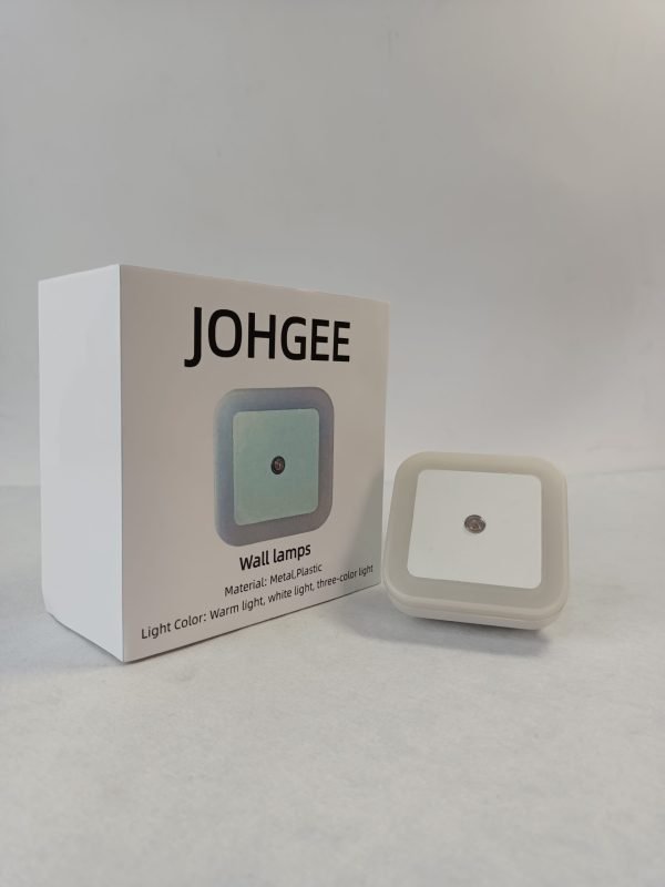 johgee Modern Minimalist Wall Lamp – Metal & Plastic, Warm/White/Three-Color Light, 220V - Image 3